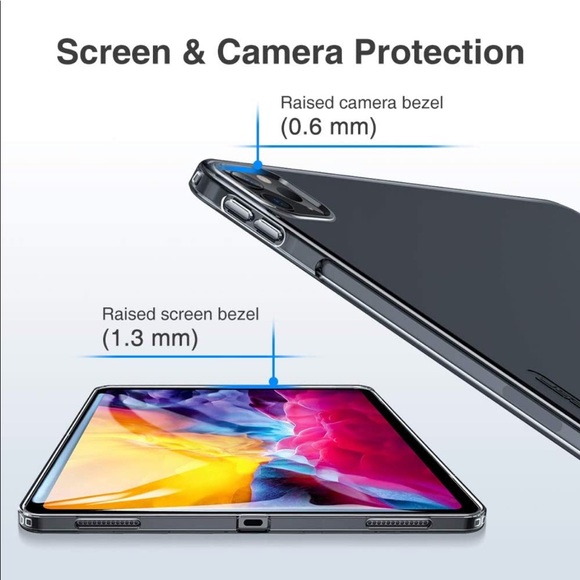 Black TPU Soft Shell Case for iPad Pro 2020 & 2018 - Picture 5 of 6